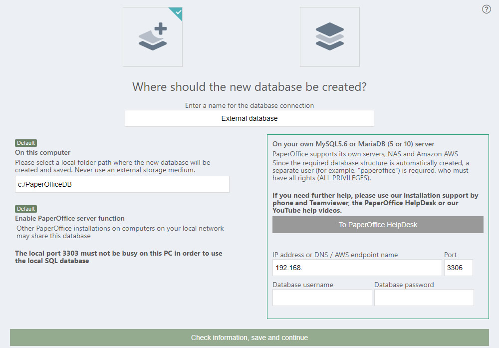 database
