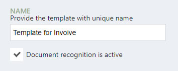 Document recognition is active check mark